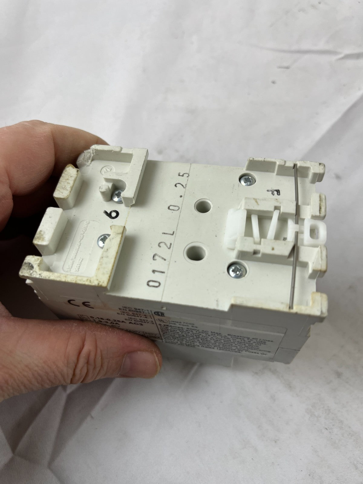 ABB MS325 Motor Protection Circuit Breaker 0.16-0.25A 690V Used Spare Unit