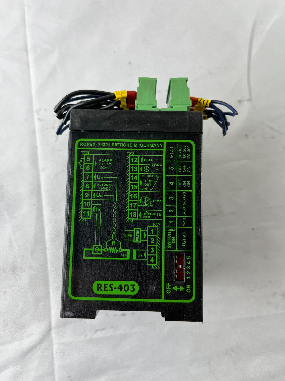 Ropex RES-403 Temperature Controller 400VAC Resistron Heat-Seal Controller Used