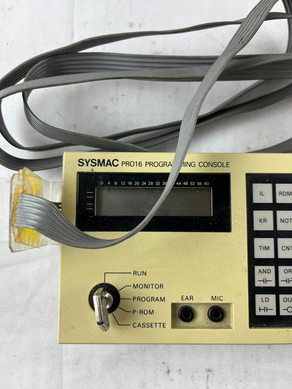 Omron SYSMAC PRO16 Programming Console 3G2A3-PRO16 w/ Cable, Used Working