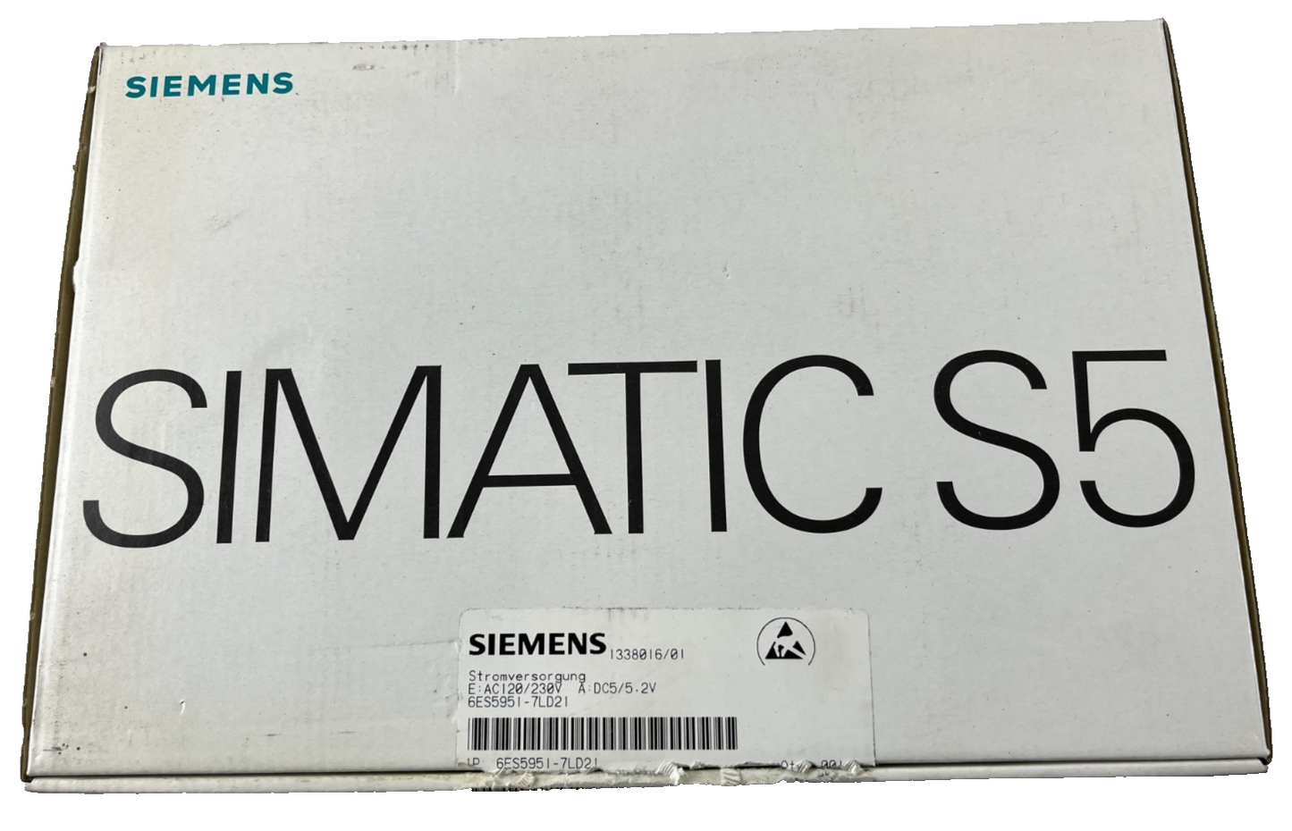 Siemens SIMATIC S5 PS 951 Power Supply 6ES5951-7LD21, 120/230V AC, 5 VDC 7/15 A