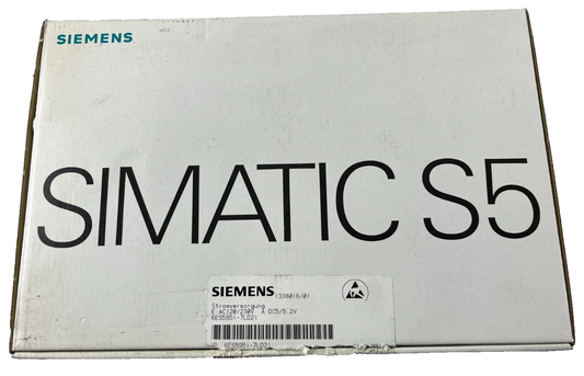 Siemens SIMATIC S5 PS 951 Power Supply 6ES5951-7LD21, 120/230V AC, 5 VDC 7/15 A
