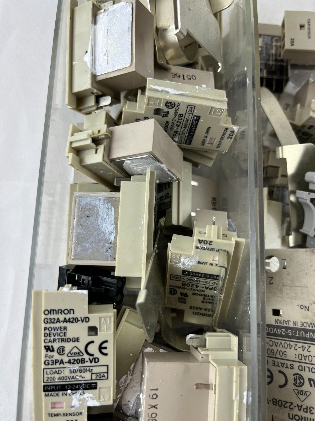 Omron G3PA-420B-VD Solid State Relay Lot 20A SSR Power Cartridges G32A-A420-VD