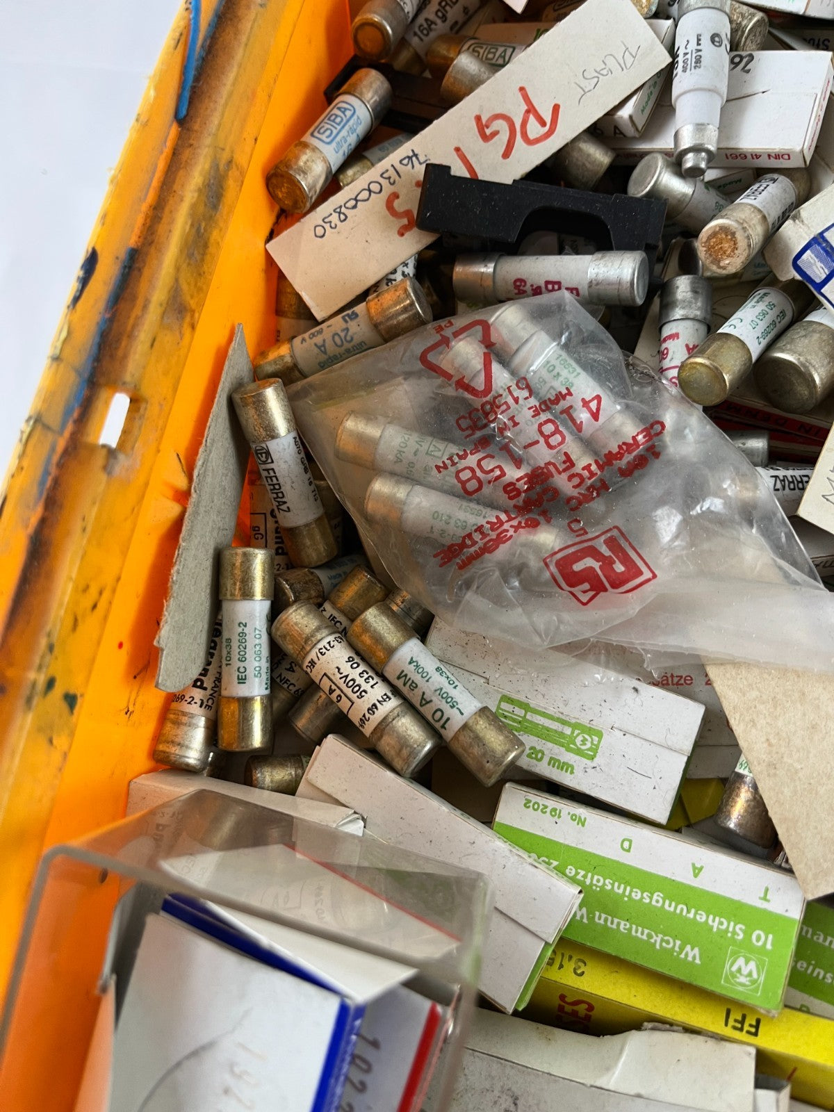Mixed Brand 10x38 and 250V Cartridge Fuses Assorted Lot – Mostly New Spares