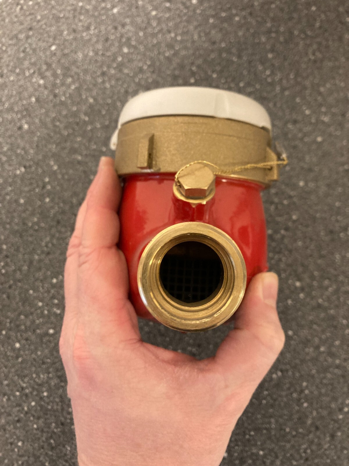 B METERS Water Meter MAR18 AC83, GSD8 130mm Italy Qn 1.5 m³/h in Red