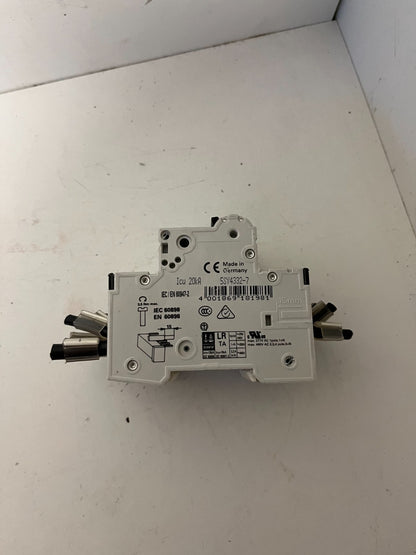Siemens 5SY43 C32 3-Pole MCB 32A 400V w/ 5ST3010 Aux Switch Used Spare Unit