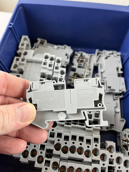 Phoenix Contact ST 6 Terminal Block Lot 1000V 41A Used Gray Spring ~40pc Bulk