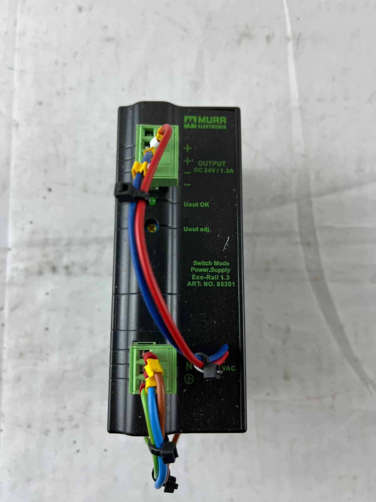 Murrelektronik Eco-Rail 1.3-100-240/24 Switch Mode Power Supply 24VDC 1.3A Used