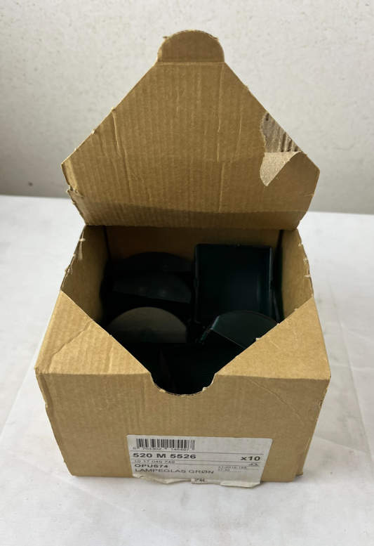 Lot of 9x Omega OPUS74 Green Indicator Lens Lamp Glass 520M5526 IP44 New