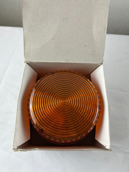 Auer FLG2 Xenon Strobe Beacon 10J 24V AC/DC IP65 Orange Lens Black Base New