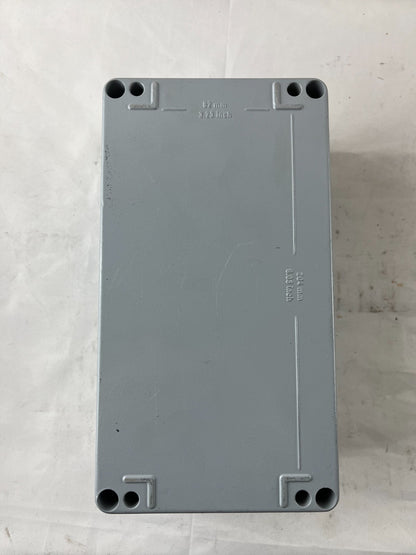 Industrial Enclosure 82x206mm Grey Junction Box Screw Lid  Spare Unit