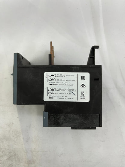 Siemens SIRIUS 3RB3036-1WB0 Overload Relay 20–80A Electronic Class 10E S2 Used