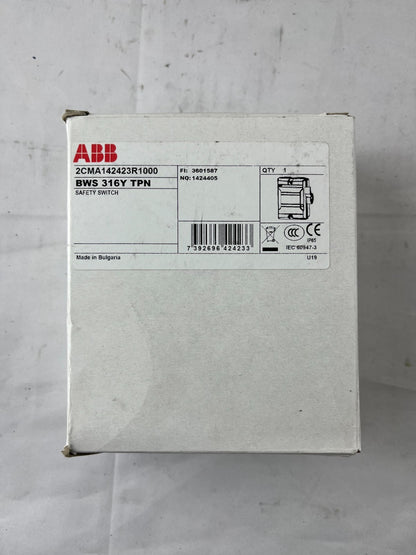 ABB BWS 316Y TPN Enclosed Safety Switch 3-Pole 16A 415V IP65 New in Box