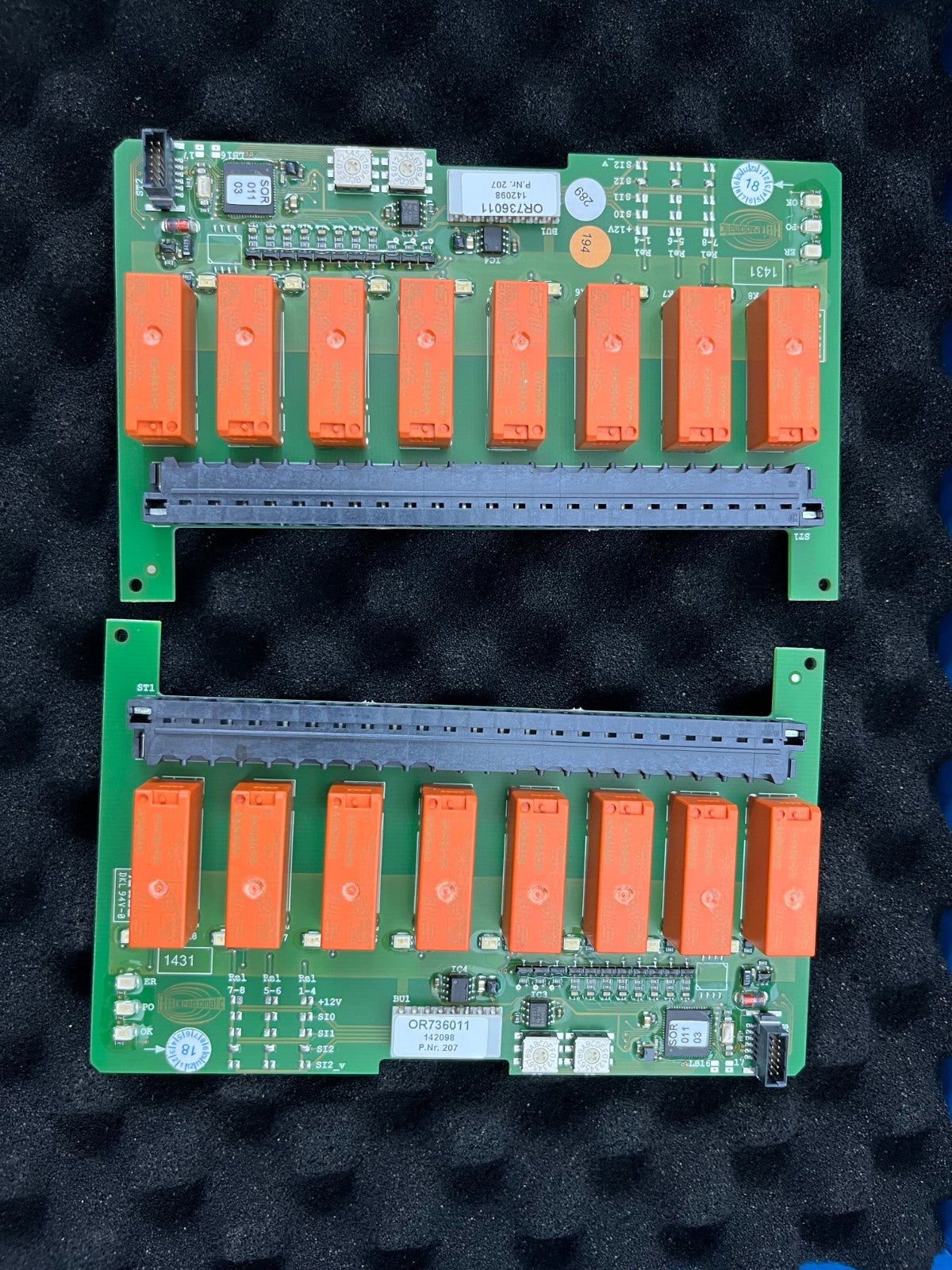 HBC Radiomatic OR736011 Relay PCB CORTRONIC HKM 50-TVS (2x) New Industrial Spare