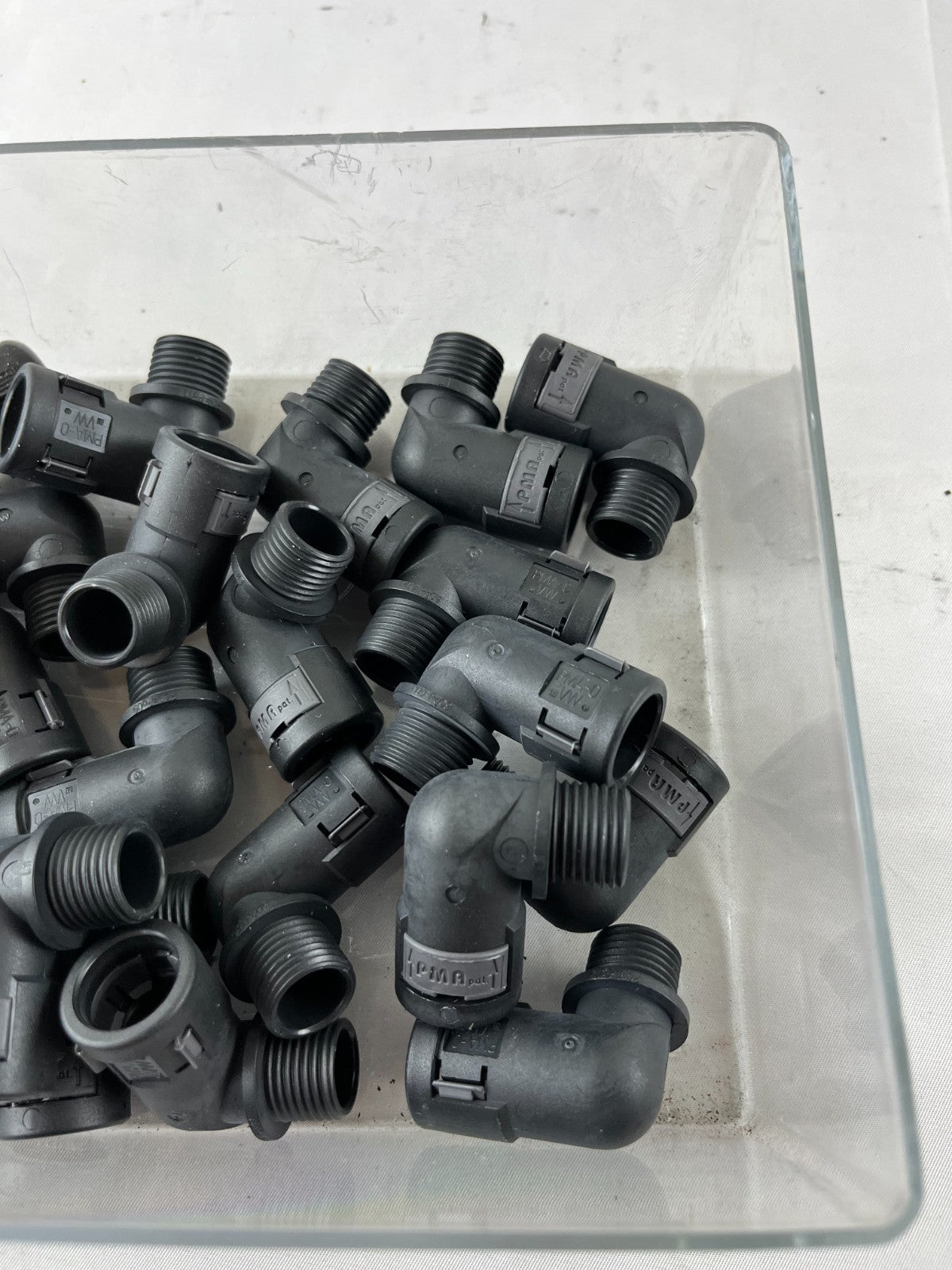 PMA 90 Degree Elbow Conduit Fitting Male Thread Black Lot Bundle Used