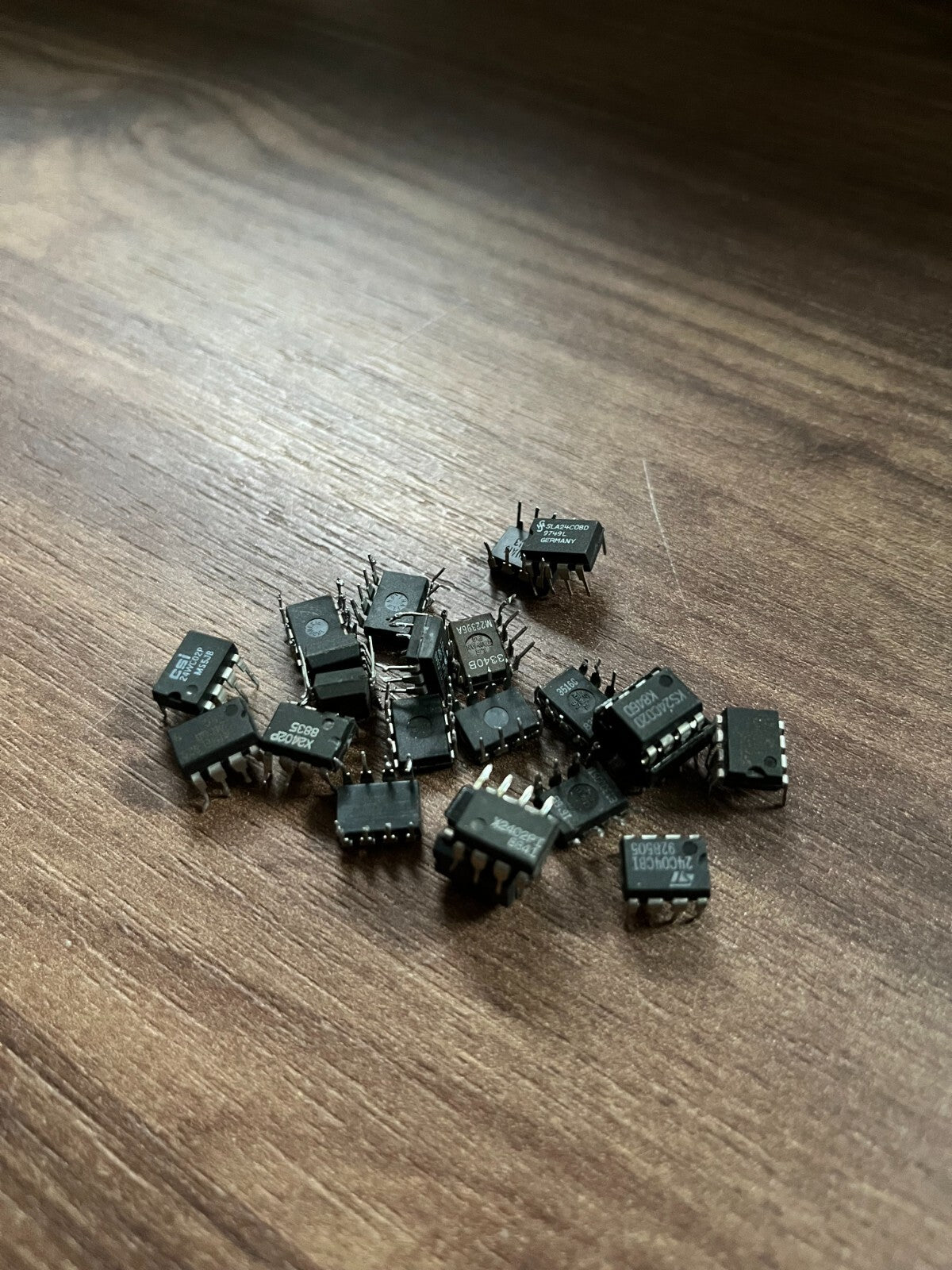 Lot of Vintage EEPROM IC Chips - 24C Series - Various Brands - Untested