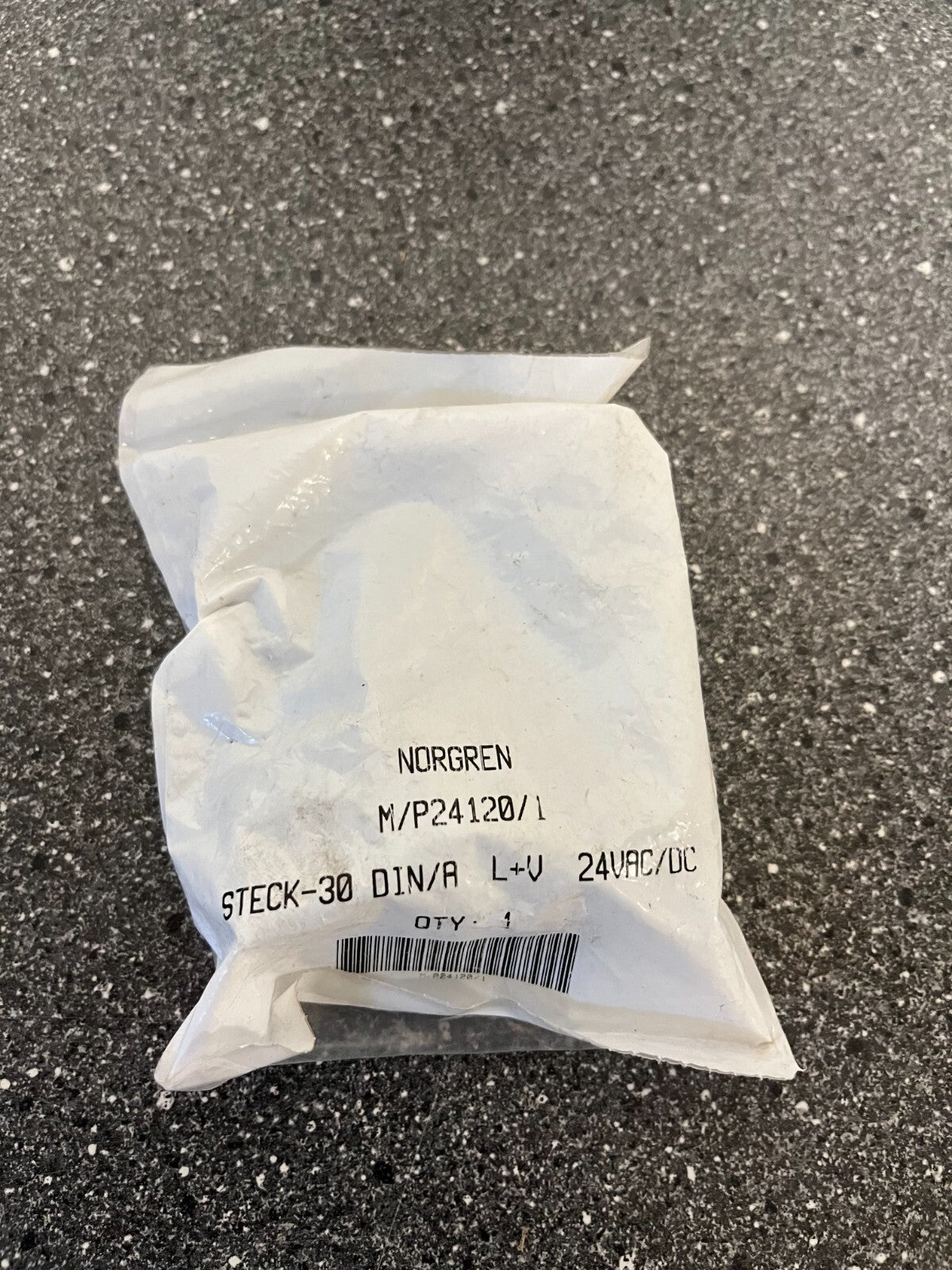 Norgren M/P24120/1 STECK-30 DIN/A L+V Connector 24V AC/DC