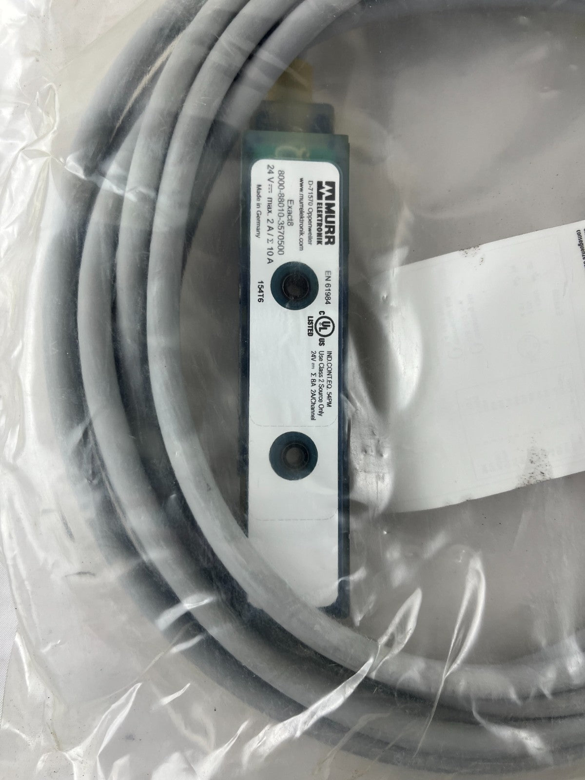Murr Elektronik exact8 8000-88010-3570500 8-Port M8 Distribution 5m Cable NEW