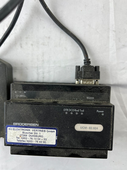 Brodersen UCM‑82.924 Industrial PSTN Modem 12–48 VDC RS232 w/ Siemens SIMATIC S7