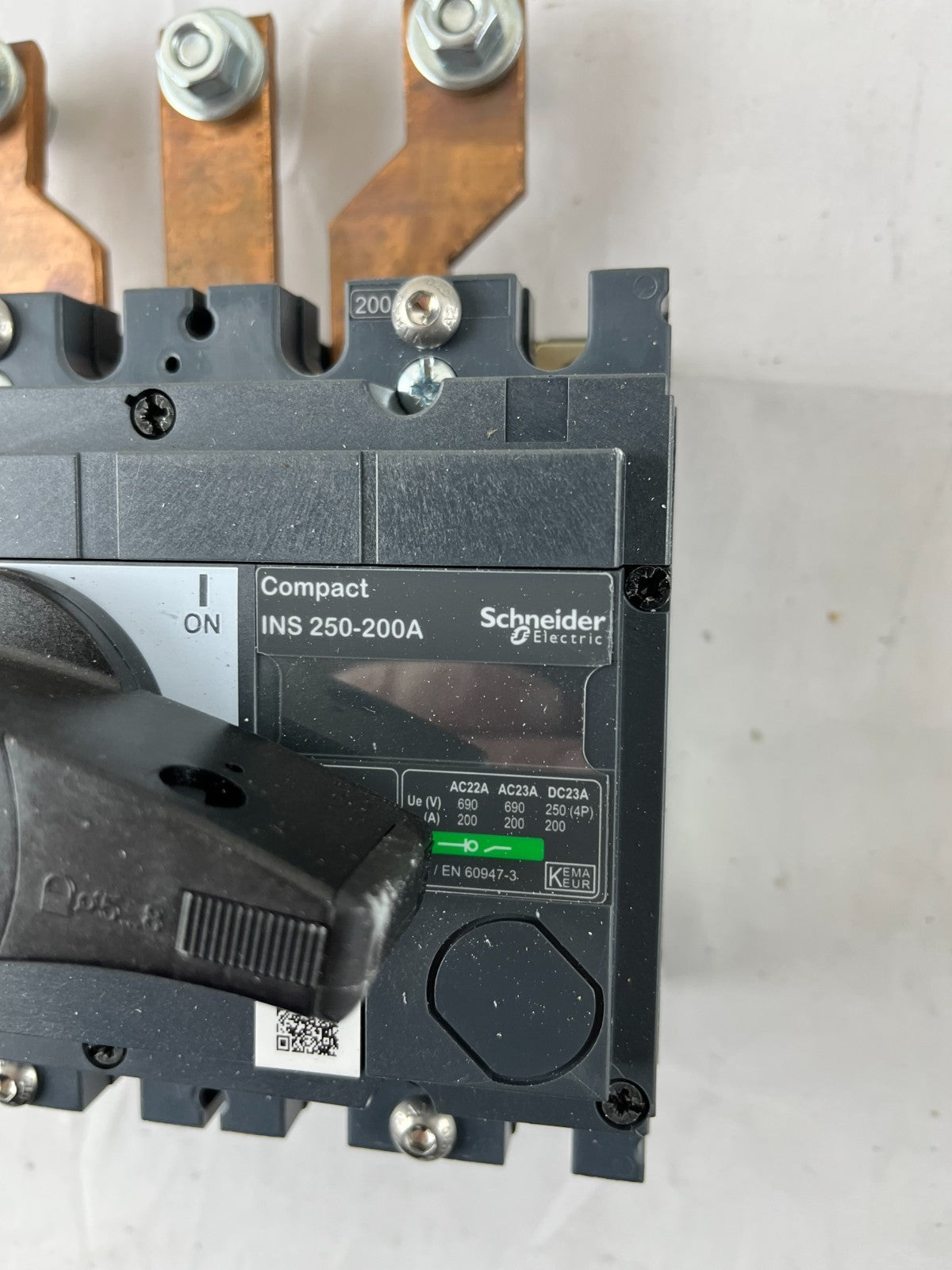 Schneider Electric Compact INS250-200A 3-Pole Switch Disconnector Isolator NEW