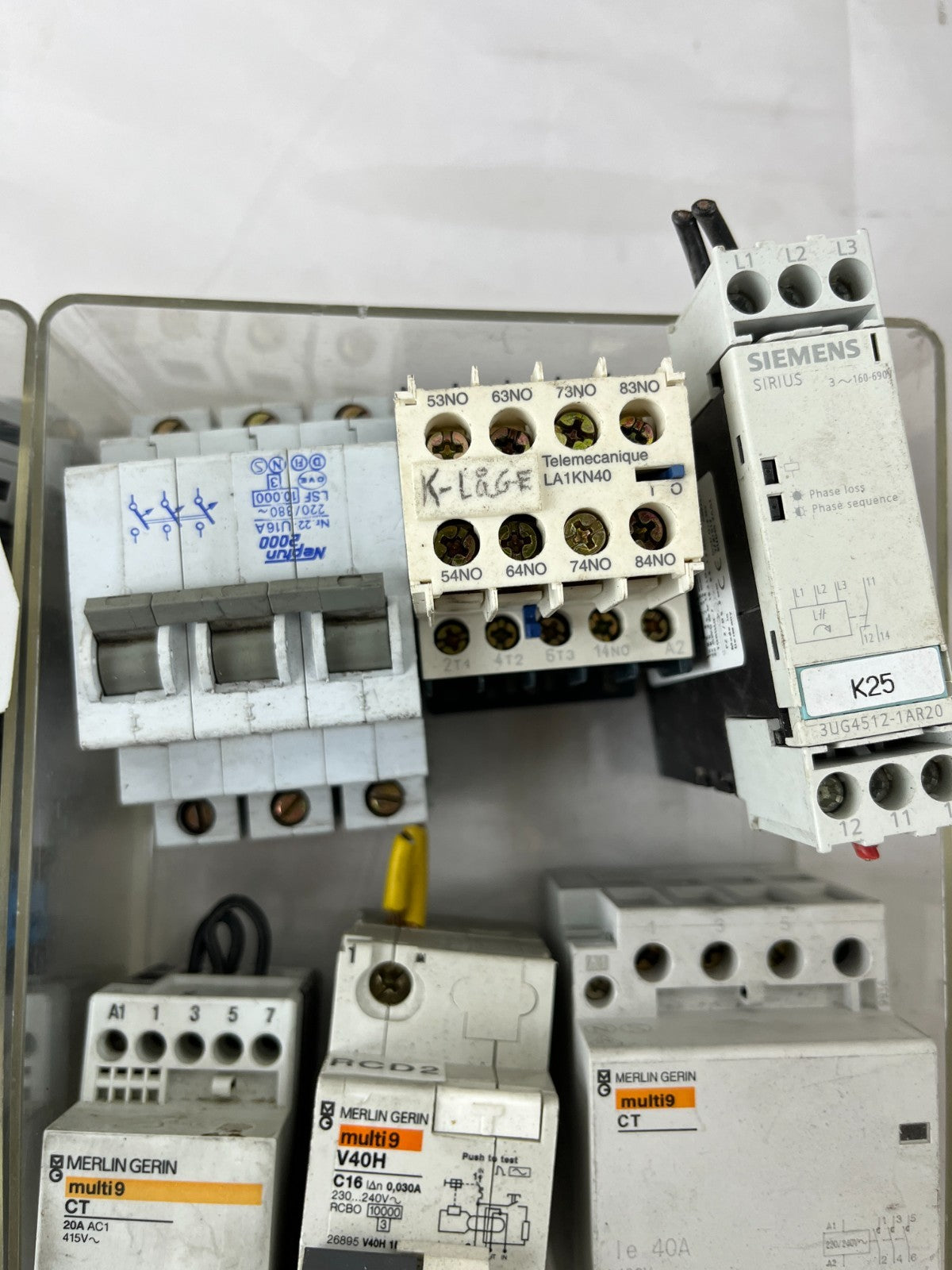 Schneider Siemens Merlin Gerin Mixed Electrical Components Bundle Breakers Lot