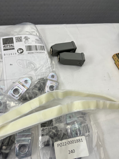 Rittal Enclosure Hardware Bundle New: Mounting Kits, Keyboard Tray, Brackets Etc