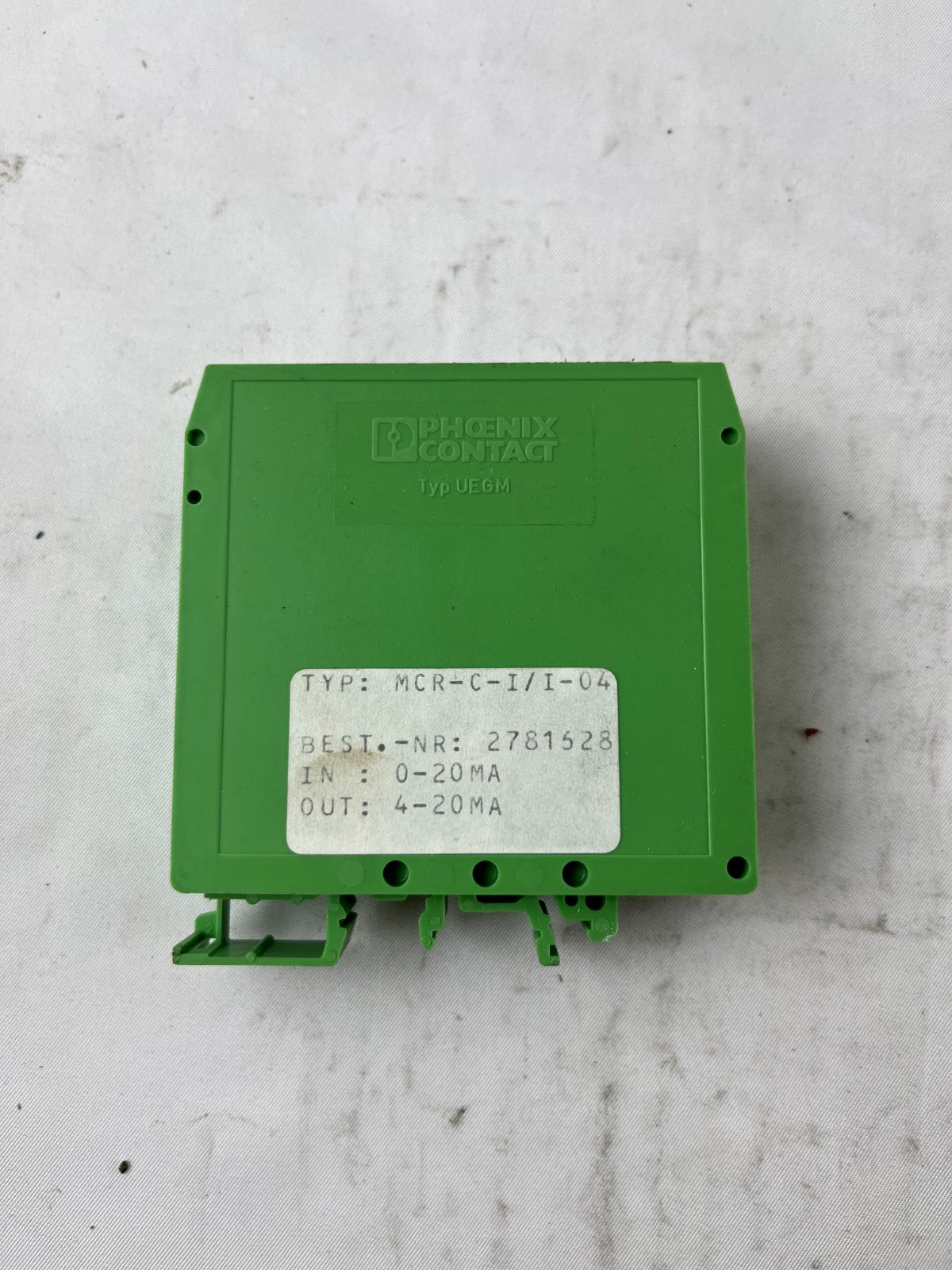 Phoenix Contact MCR-C-I/I-04 Signal Conditioner 0-20mA to 4-20mA 2781528 Used