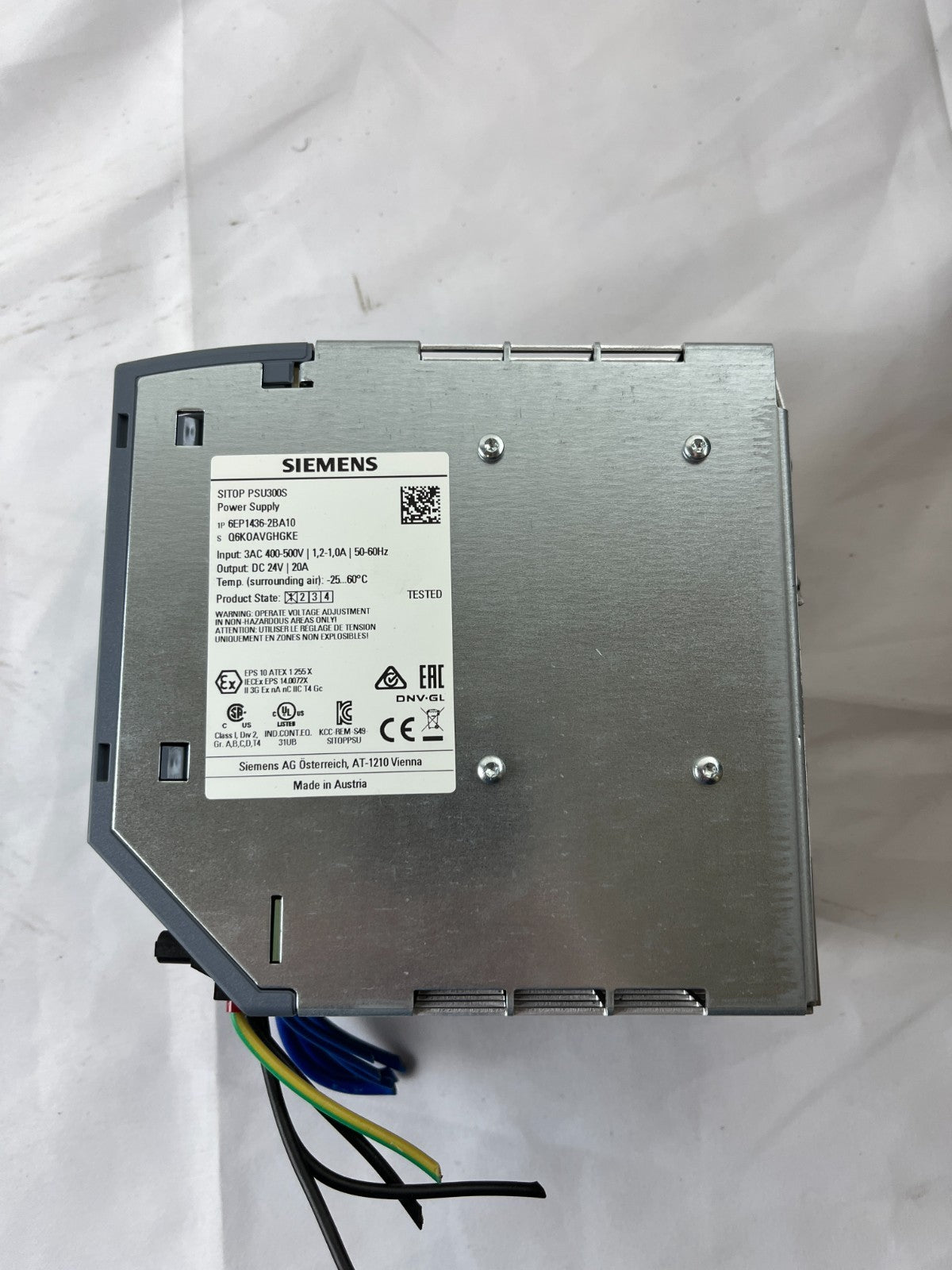 Siemens SITOP PSU300S 6EP1436-2BA10 24V 20A Power Supply Tested Used Spare Unit