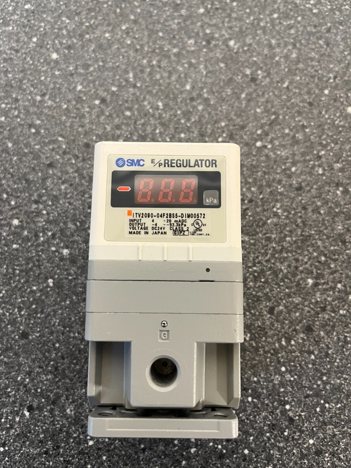 SMC ITV2090-04F2B5S Electro-Pneumatic Regulator 4-20mA Input, 0.2-3.3-33kPa