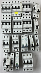 Siemens 5SX2 5SL61 MCB Breaker Lot C2 C4 C6 C10 C16 G20 Mixed Used Spares