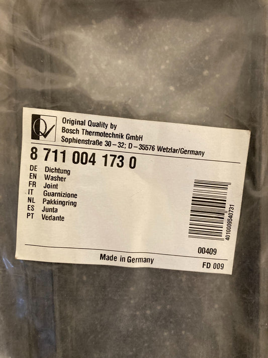 Bosch Washer Gasket PN:87110041730 for Heating Systems - Original Sealing Part