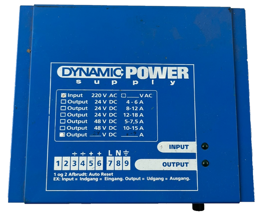 Duelco DPS 24-6/9 Dynamic Power Supply 24V DC 6A 220-230V AC Used Spare Unit