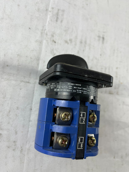 Kraus & Naimer C42 Rotary Cam Switch 63A 660V Panel Mount Selector Switch Used