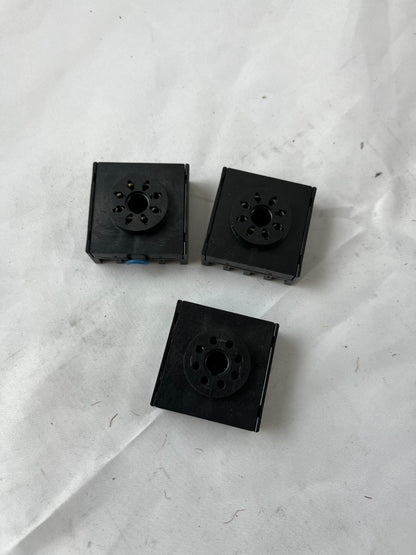 Omron P3G-08 Relay Socket 8-Pin Panel Mount Screw Terminal Lot 3pcs Spare Units