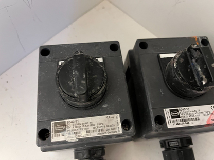 2x R. STAHL 8040/11 Explosion-Proof Rotary Switches - 500V AC - IP66 - Used