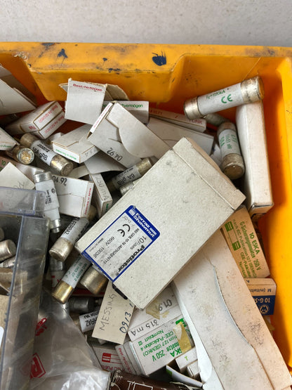Mixed Brand 10x38 and 250V Cartridge Fuses Assorted Lot – Mostly New Spares