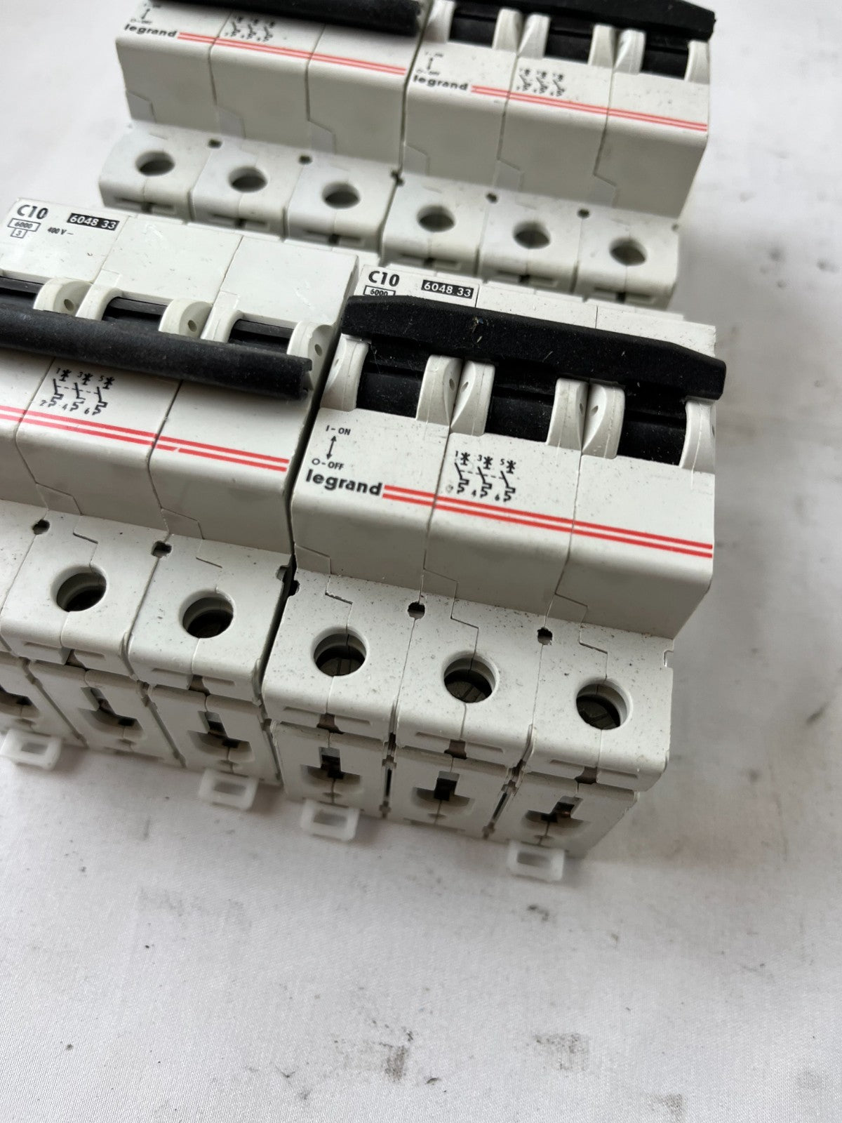 Legrand 6048 33 C10 4-Pole Circuit Breaker 400V 6kA Lot 4pcs Used Spare Units