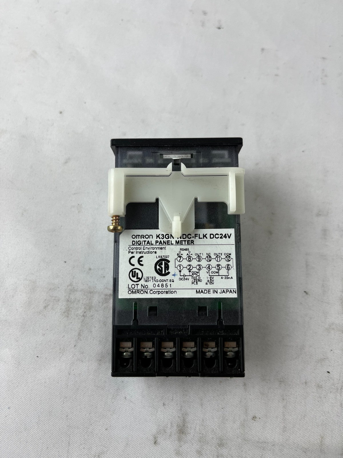 Omron K3GN-NDC-FLK DC24V Digital Panel Meter 4-20mA Used Spare Unit