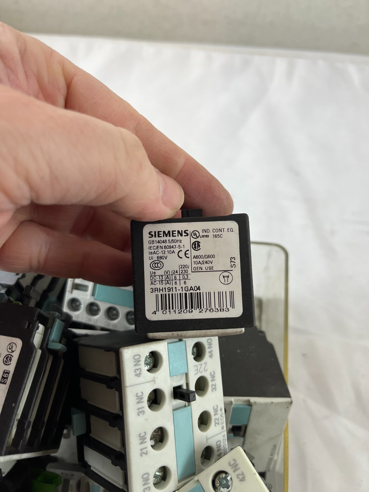 Siemens SIRIUS Auxiliary Contact Block Lot 3RH1911 3RH1921 Mixed Units Used