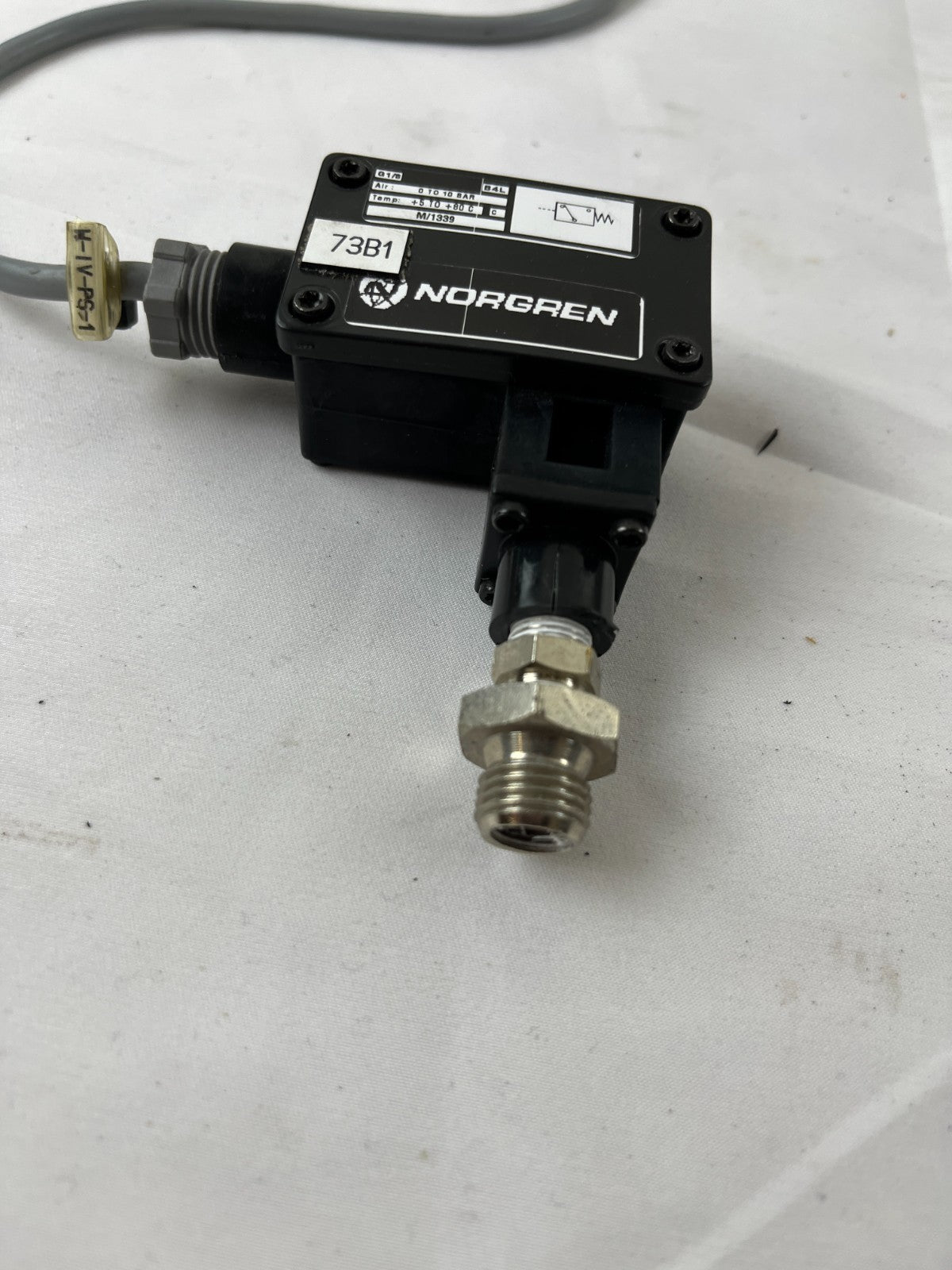 Norgren Pneumatic Pressure Switch 0-10 Bar Industrial Sensor Tested Working