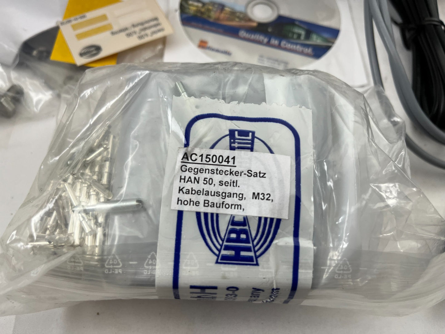 HBC Radiomatic AC150041 Gegenstecker-Satz HAN 50 M32 New Connector Kit Spares