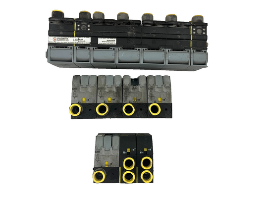 Scattergood & Johnson Pneumatic Valve Manifold Bundle Multiple Stations, Used