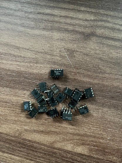 Lot of Vintage EEPROM IC Chips - 24C Series - Various Brands - Untested