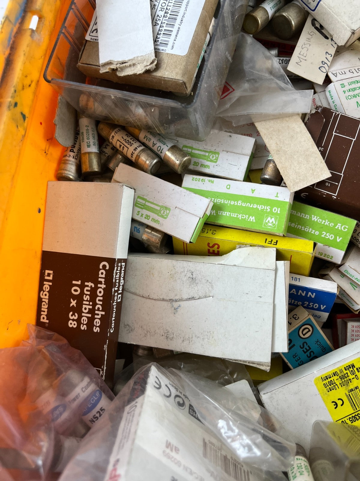 Mixed Brand 10x38 and 250V Cartridge Fuses Assorted Lot – Mostly New Spares