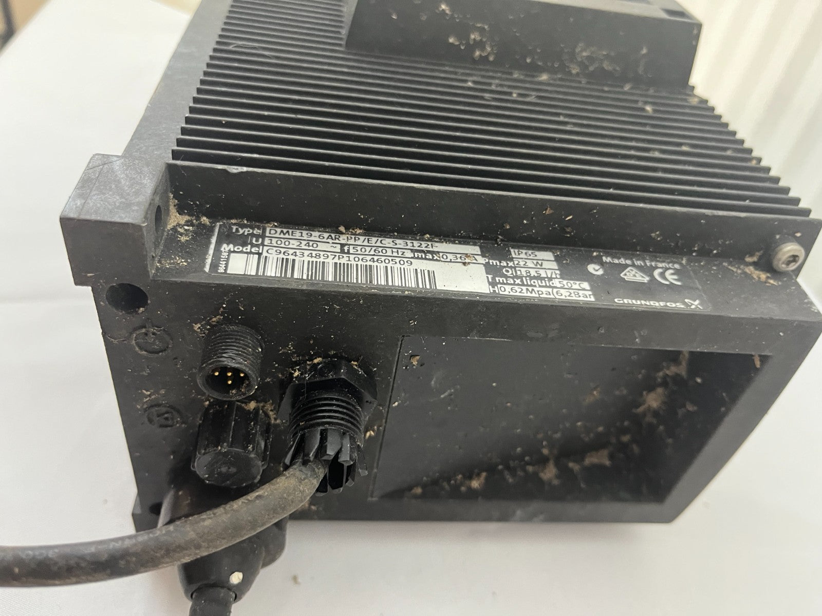 Grundfos DME19-6AK-PP/E/C-S-3122F Digital Dosing Pump 96434897P106460509 Used