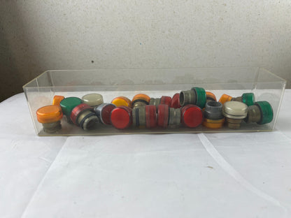 Mixed Lot 22mm Pilot Light Indicator Heads Red Green Amber White New Used