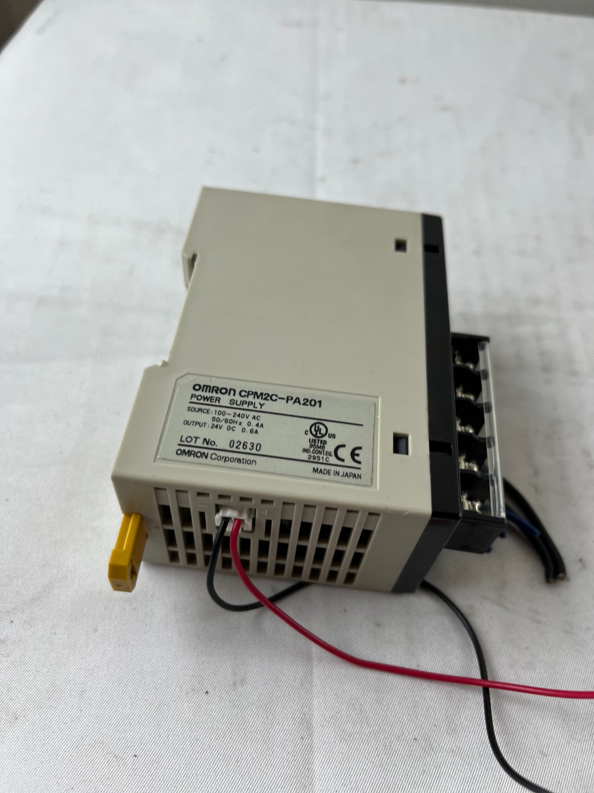 Omron CPM2C-PA201 Power Supply 100–240V AC to 24V DC 0.6A for PLC Used Spare