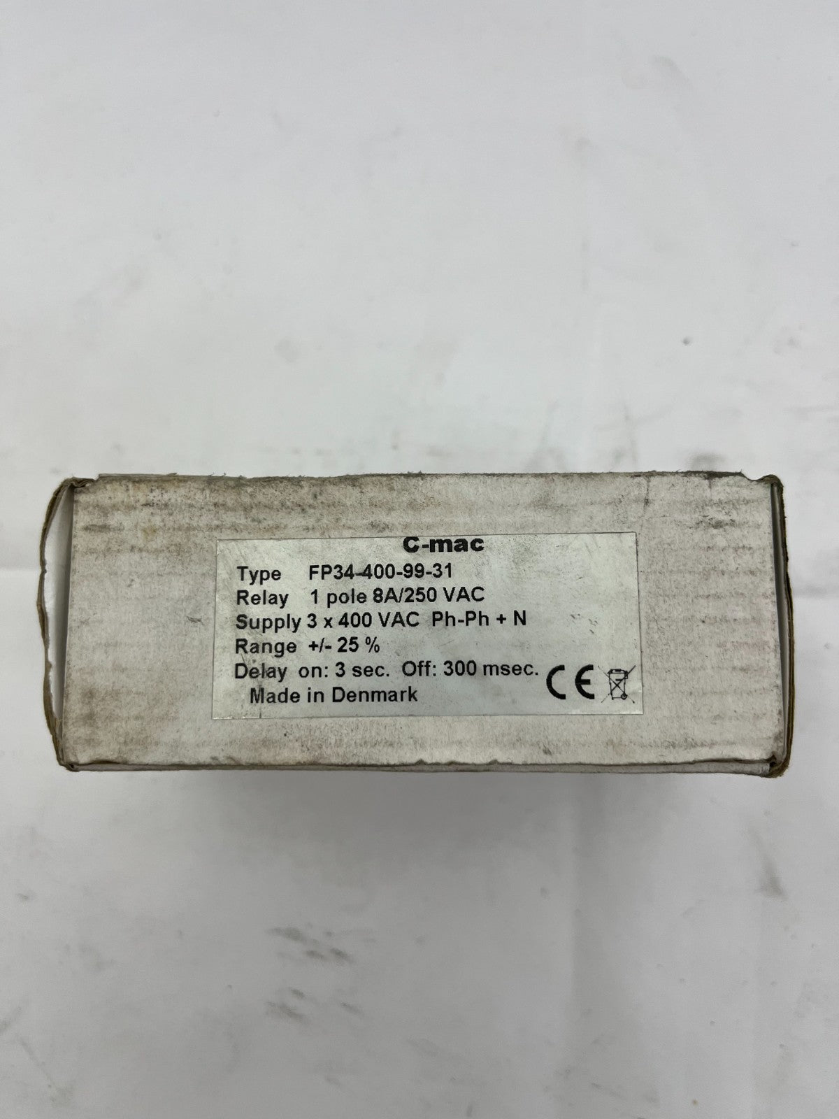 C-mac FP34-400-99-31 3-Phase Voltage & Sequence Monitoring Relay 400VAC New
