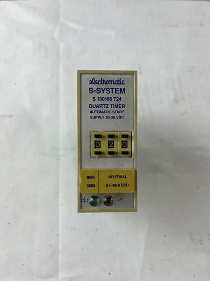 Electromatic S130166 724 Quartz Timer 20-28VDC Digital 0.1-99.9s SMK 3009