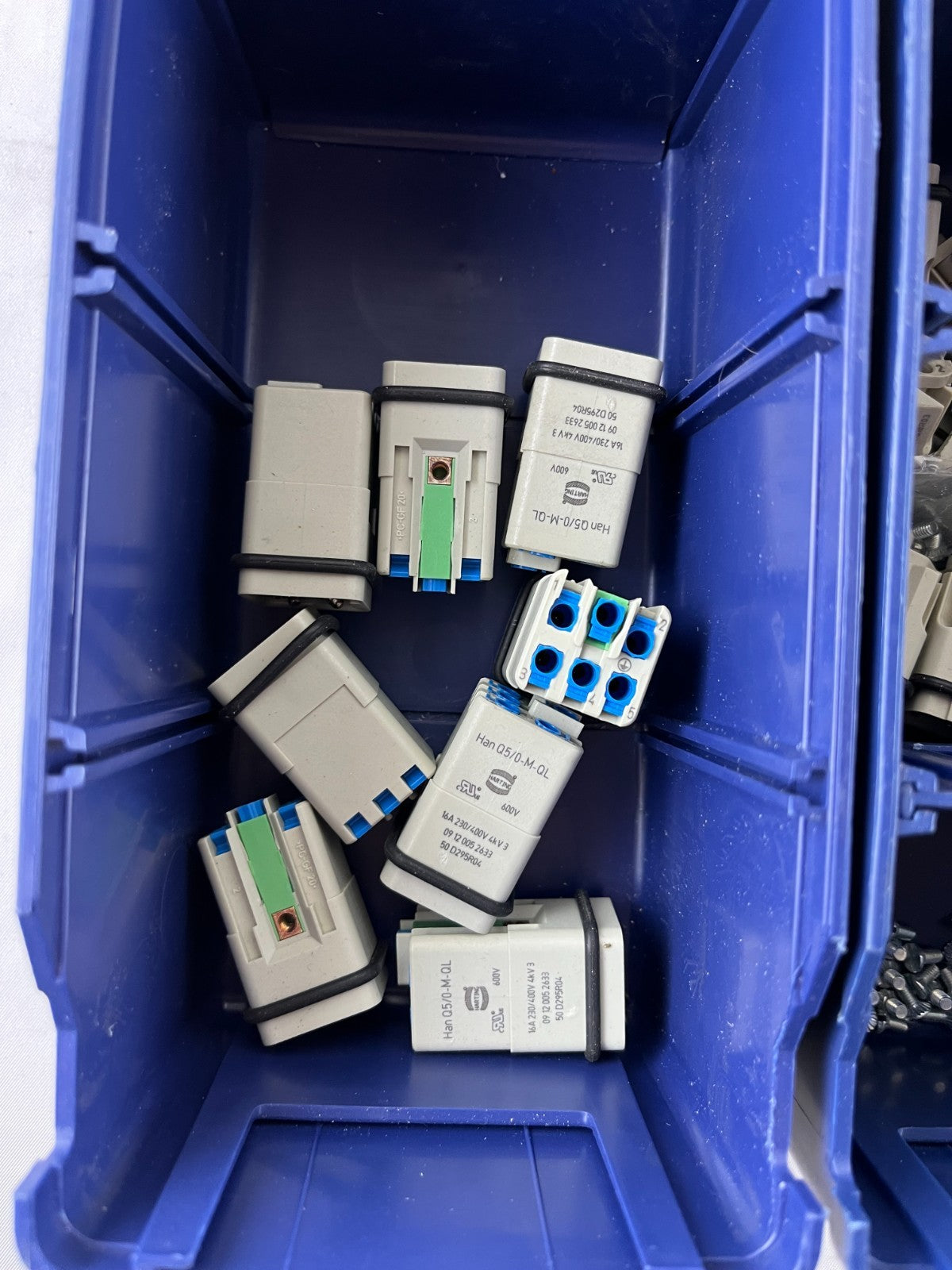 Harting Han Q5/0-M-QL & Q5/0-F-QL Connectors Bundle Used Mixed Spares