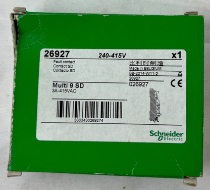 Schneider Electric 26927 Multi 9 SD Fault Contact Auxiliary 240-415V New Spare